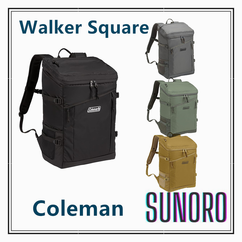 日本直送 Coleman 雙肩包 書包 後背包 Walker Square Backpack 方形背包 大容量 30L