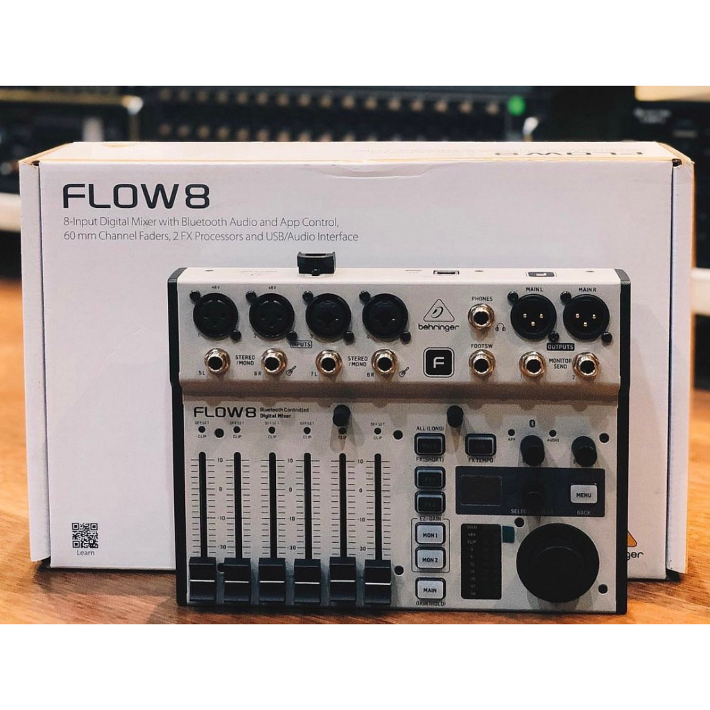音樂聲活圈 | BEHRINGER FLOW 8 八軌 混音器 USB 錄音介面 flow8 直播 德國 百靈達