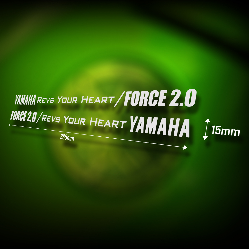 YAMAHA Revs your Heart/FORCE 2.0 車身 裝飾 文字條 車貼