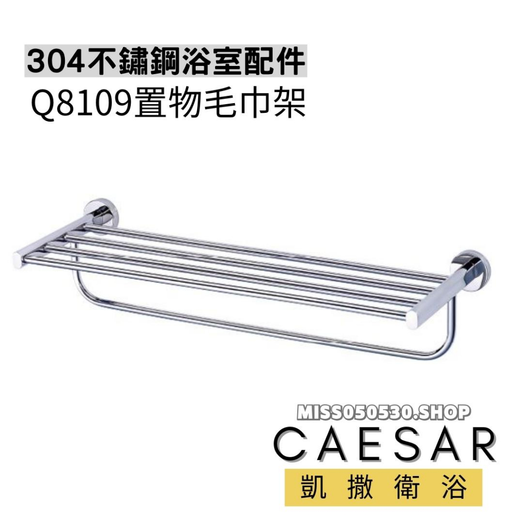 Caesar 凱撒衛浴 不銹鋼置物毛巾架 Q8109 毛巾架 置物毛巾架 置衣毛巾架 浴室收納架 置衣架 置物架