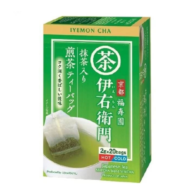 「日本代購」現貨 日本 伊右衛門抹茶入り煎茶 (2g*20袋入)茶包