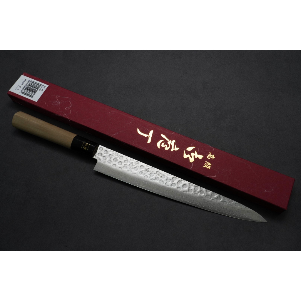 💖 堺實光 💖【SW 瑞典鋼 槌目 筋引刀 24cm】日本製  廚房刀具 八煌刃物