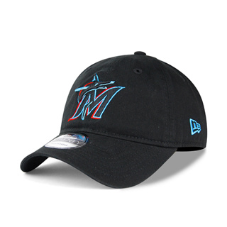 【NEW ERA】MLB 邁阿密 馬林魚 經典黑 老帽 軟版 9TWENTY 潮流【ANGEL NEW ERA】