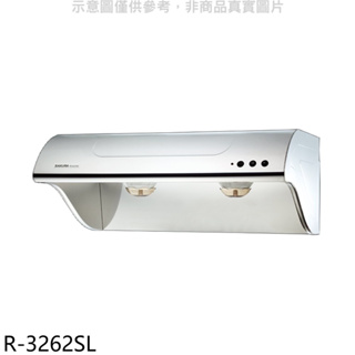 《再議價》櫻花【R-3262SL】80公分斜背式不鏽鋼排油煙機(全省安裝)