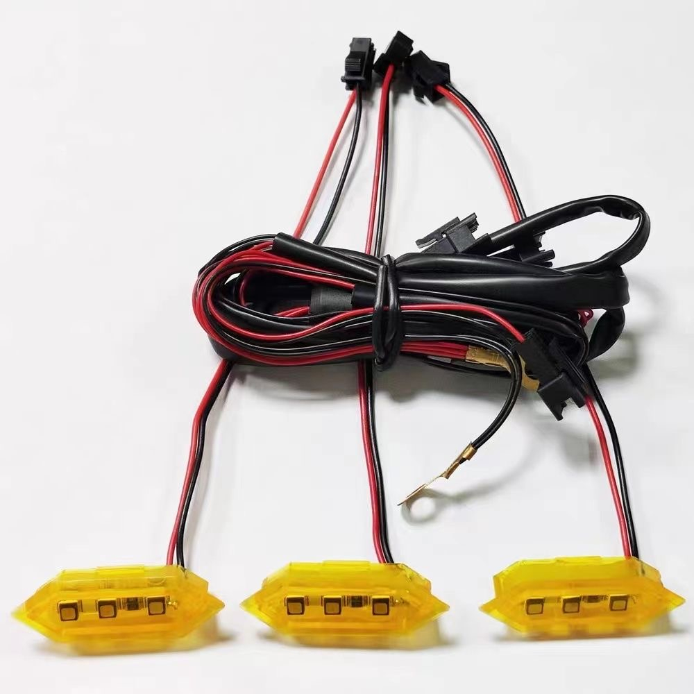 適用於福特RANGER改裝汽車中網小黃燈 RAPTOR LED 用於網狀格柵