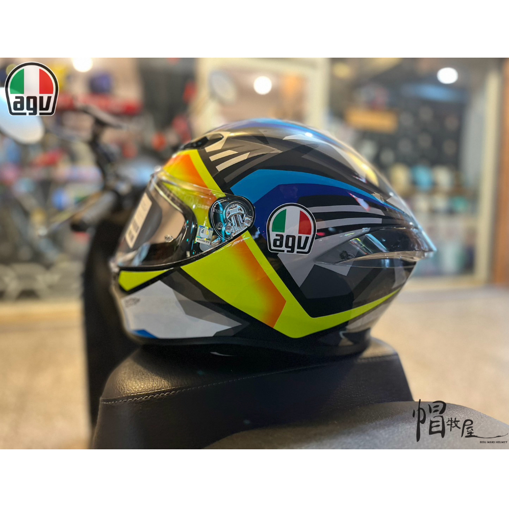 【帽牧屋】義大利 AGV K6S JOAN 安全帽 全新改款 限量 雙D扣 藍黃白 全罩