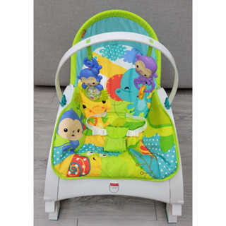 🎀MT玩具出租🎀費雪 Fisher-Price 熱帶雨林多功能輕便躺椅 可攜式兩用震動躺椅 嬰兒搖椅出租 安撫椅