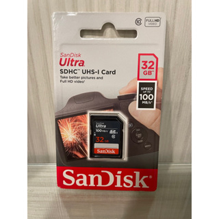 SANDISK Ultra 32G SD Class 10 UHS-I 讀取 100M 記憶卡