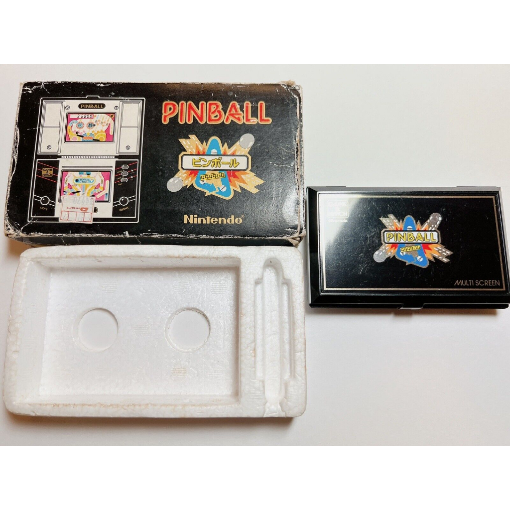 任天堂 GAME AND &amp; WATCH Pinball1983 Multi Screen 與盒子 遊戲機 掌上型電玩