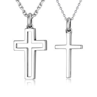 GIUMKA．情侶項鍊．925純銀．十字架的約定．MNS08090-共2款