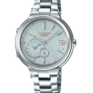 CASIO 卡西歐 SHEEN 卡西歐 藍芽智慧太陽能兩地時間優雅女錶(SHB-200D-7A)