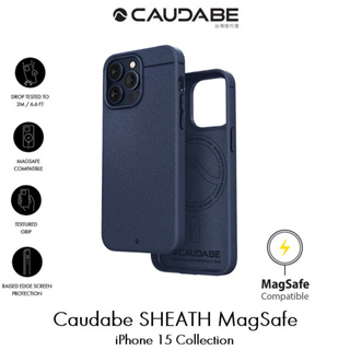 Caudabe SHEATH MagSafe iPhone 15 全系列 磁吸防摔保護殼 經典藍