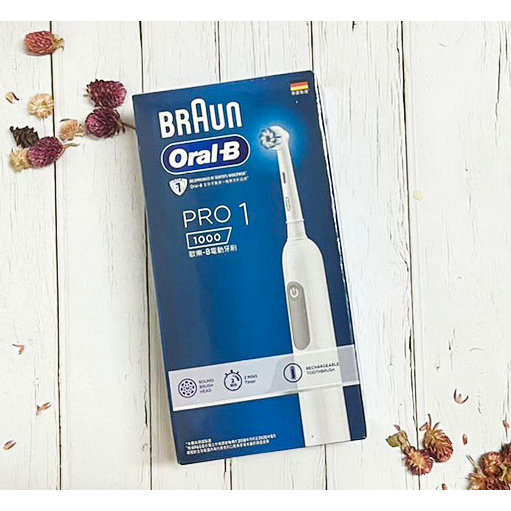 【水佧】德國百靈Oral-B PRO1 3D電動牙刷-白色