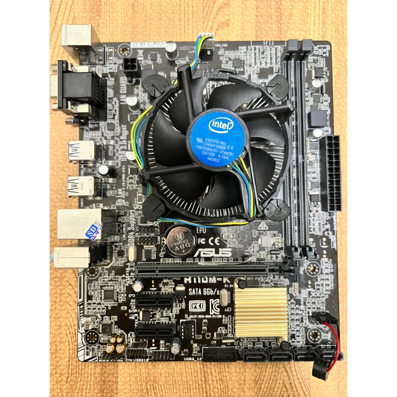 ASUS H110M-K 主機板+ INTEL I5-7400 CPU+DDR4