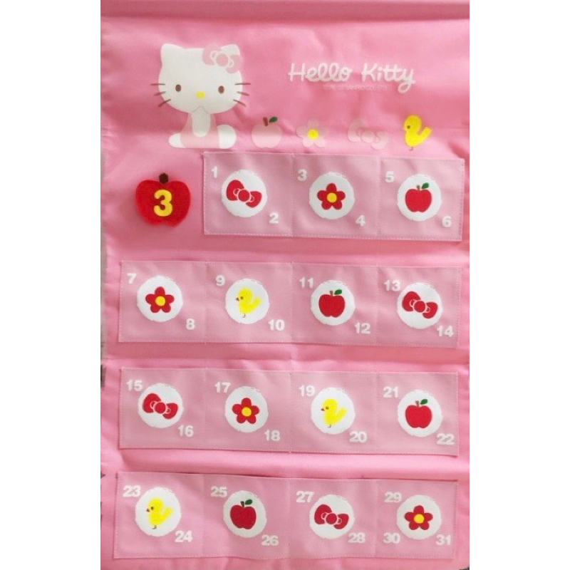  AVON 超可愛 Hello Kitty 立體 信插袋 家飾壁面 收納袋 造型日期掛布 現貨 全新