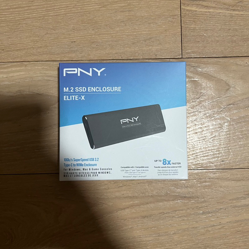 PNY Elite-X PCIe SSD外接盒 M.2 USB3.2 Gen 2 (深灰)