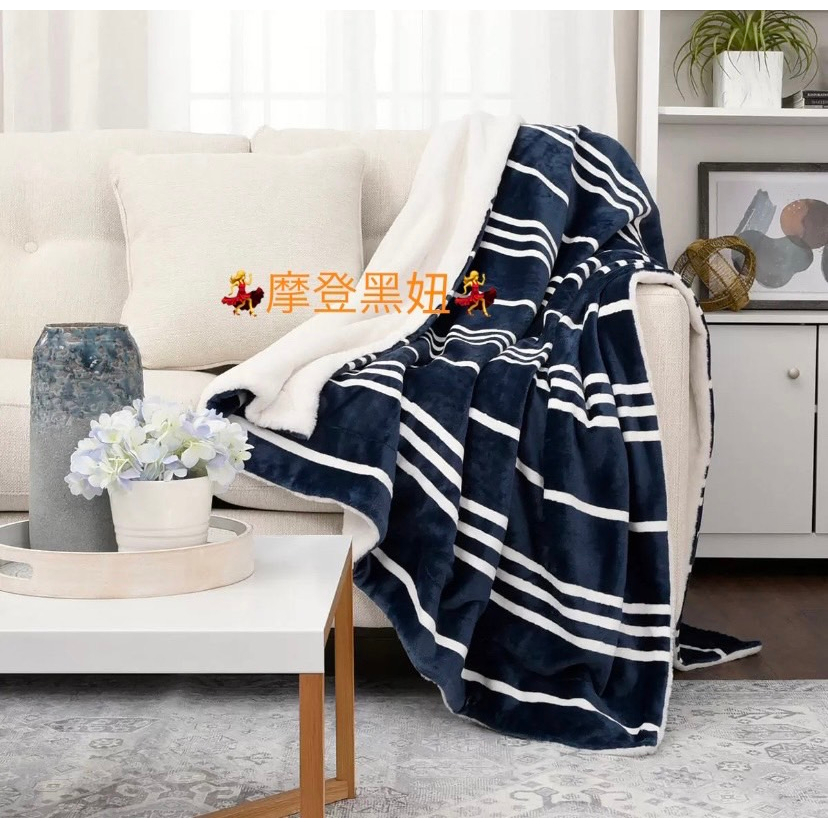 💃摩登黑妞💃LIFE COMFORT 厚絨 保暖 隨意毯 152公分 X 177公分 福利品 #1544480