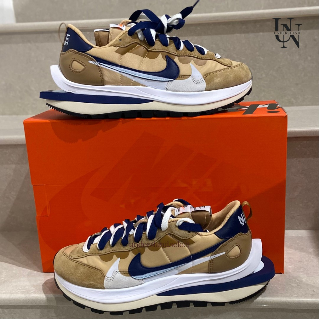 UN 代購 ▸ Sacai x Nike Vaporwaffle "Sesame" 奶茶 卡其 DD1875-200