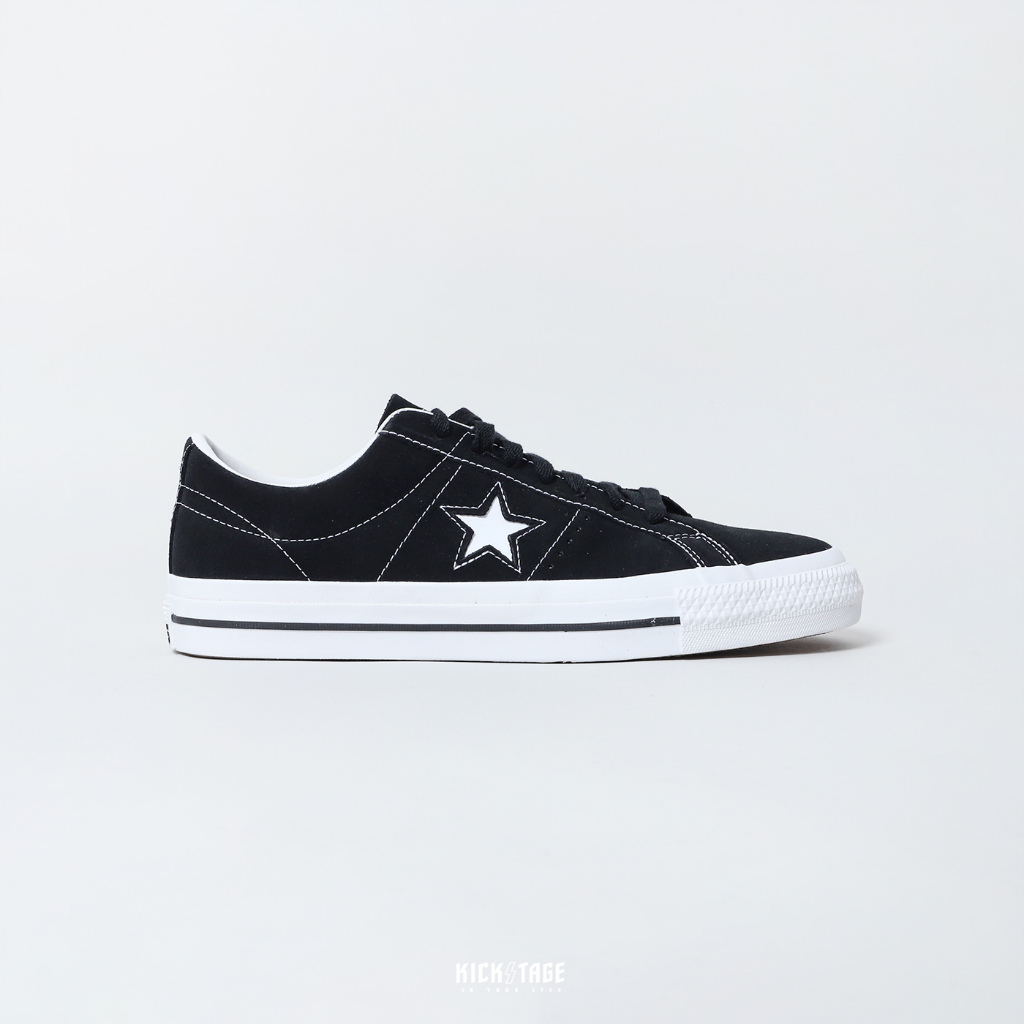 CONVERSE ONE STAR PRO 黑白 麂皮 復古 低筒 滑板鞋 休閒鞋 男女鞋【171327C】