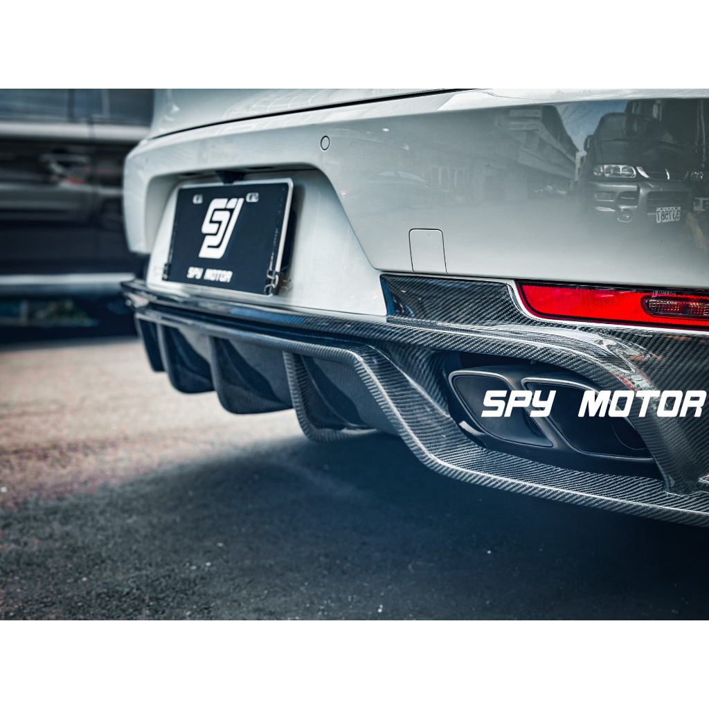 【SPY MOTOR】保時捷 Porsche Macan G1 G2 S GTS TURBO 碳纖維後下巴