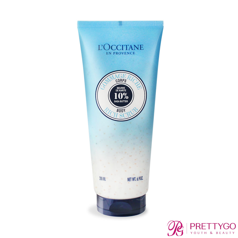 L'OCCITANE 歐舒丹 乳油木保濕去角質美體霜(200ml)【美麗購】