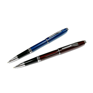 CROSS 高雲系列 藍琺瑯白夾/紅琺瑯白夾 鋼珠筆 AT0665-9/AT0665-10