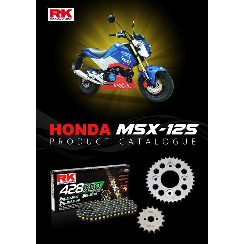 ［RK製品情報］MSX125 monkey125 泰規CUB110 CUB125 420規格升級rk428鏈條耐用!!