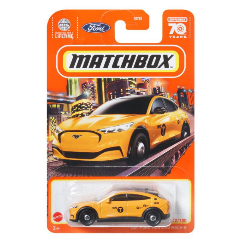 ^.^飛行屋(全新品)MATCHBOX 火柴盒小汽車 合金車/福特野馬 2021 FORD MUSTANG MACH-E