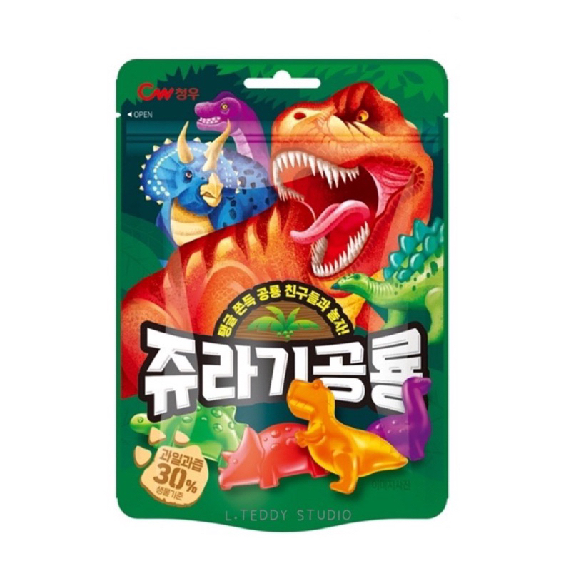 韓國🇰🇷CW恐龍造型軟糖 80g 現貨