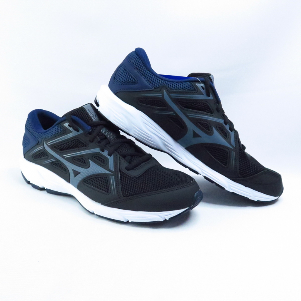 Mizuno SPARK 8 男慢跑鞋 一般型 K1GA230351 黑白藍灰 大尺碼 isport大腳丫優惠商品