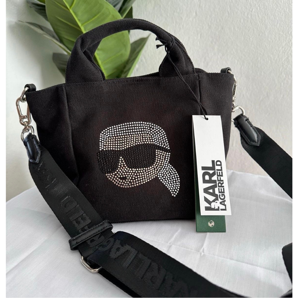 ✴Sparkle歐美精品✴ Karl Lagerfeld老佛爺卡爾貓咪帶鑽手提包 托特包 肩背包 側背包 預購 保證真品
