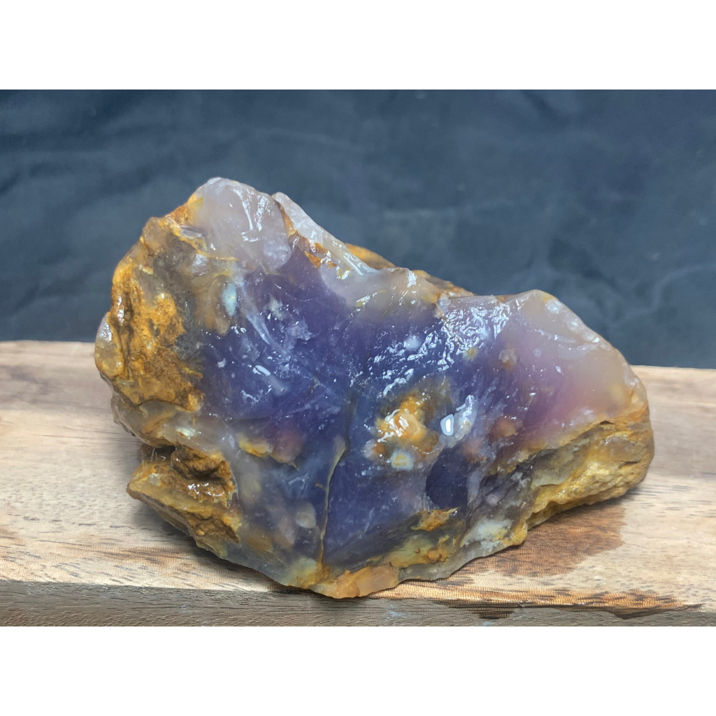 『藏琢』印尼花紫玉288克原石(編號P）/ 紫玉髓 紫玉 原礦