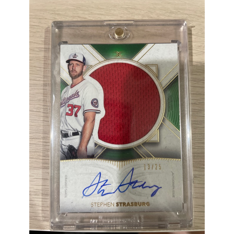 Stephen Strasburg MLB definitive 實戰球衣簽名卡 限量13/25