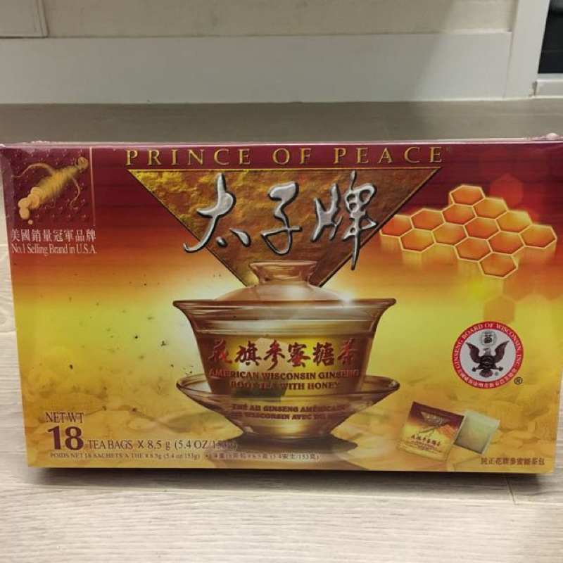 美國太子牌花旗蔘蜜糖茶