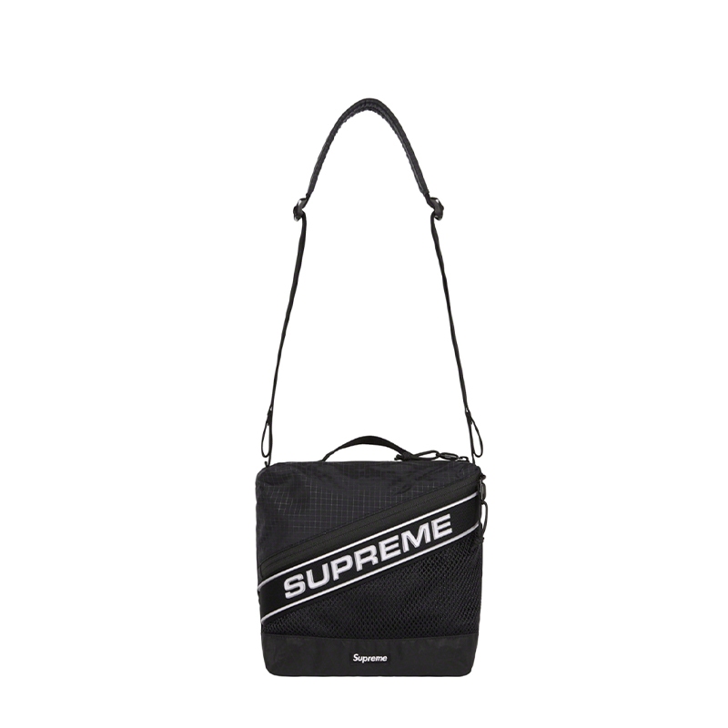 Supreme Logo Shoulder Bag Black 小包 黑色 FW23B5-BK
