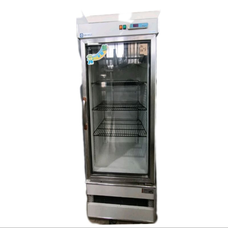 【昌昇冷凍餐飲設備】單門玻璃展示冰箱 各種尺寸 冰箱專賣 二手 中古