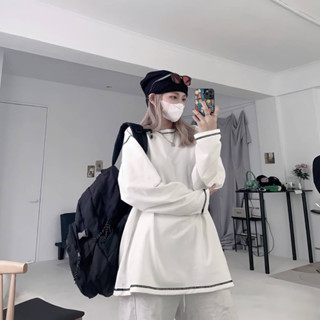 【20ss select】韓國 素面硬挺反車線絨布薄長T 長袖上衣 大學T 男生長袖 情侶衣 冬天上衣 長袖 女生長袖