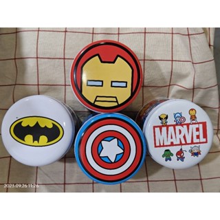 WHY AND 1/2 MARVEL 鋼鐵人 美國隊長 蝙蝠俠(瑕疵) 鐵盒 收納盒