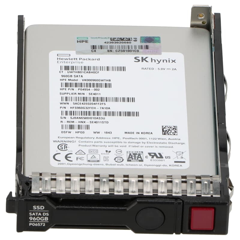 P06196-B21 HPE 960GB SATA 6G Read Intensive SFF SC ssd