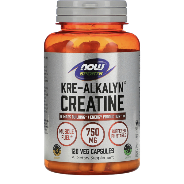 💘2瓶免運💪NOW Foods Kre-Alkalyn 肌酸 Creatine 120 粒 運動 健身 肌酸膠囊