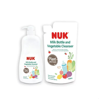 德國NUK-植萃奶瓶蔬果清潔液(1瓶+1補充包)*PINE PINE TU*