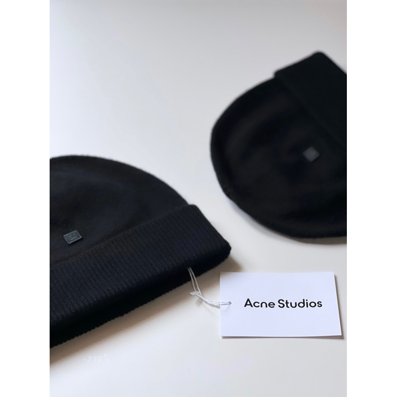 【限時折扣】Acne Studios MICRO FACE PATCH BEANIE羊毛毛帽