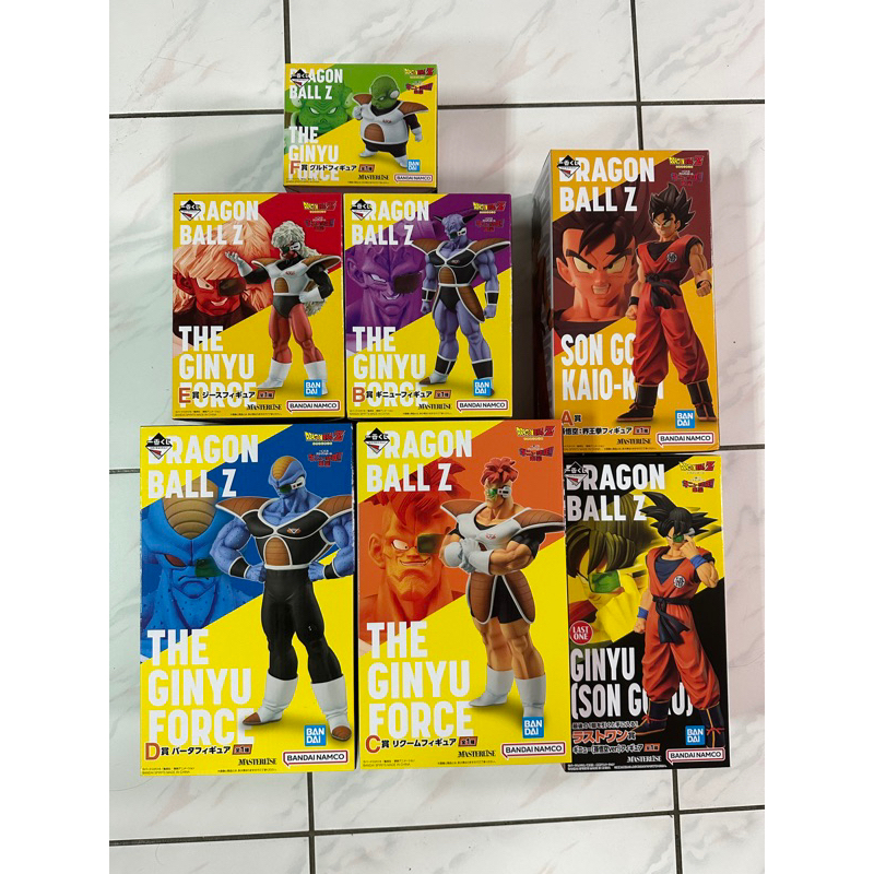 七龍珠一番賞 基紐特戰隊!!來襲 A賞悟空界王拳型態 B賞基紐 C賞利庫姆 D賞巴特 E賞吉斯 F賞古度 最後賞基紐悟空