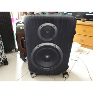 【二手】SUITSUIT Suitcase Cover行李箱套/24-28吋適用/音響造型/行李箱套/彈性布