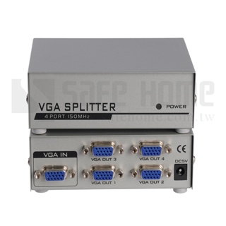 150MHz VGA Splitter 螢幕分配器一組VGA輸入可提供四組同時輸出！SVP104-150