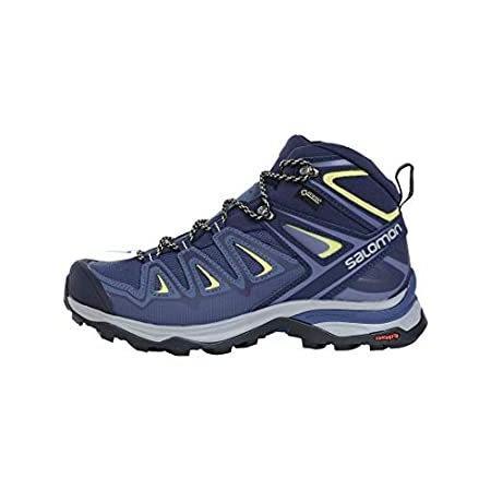 Salomon X ULTRA 3 GTX 女 中筒登山鞋 WIDE 藍/綠