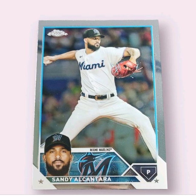 Miami Marlins Sandy Alcantara 2022 NL Cy Young Award Winner MLB Topps Now Card OS37