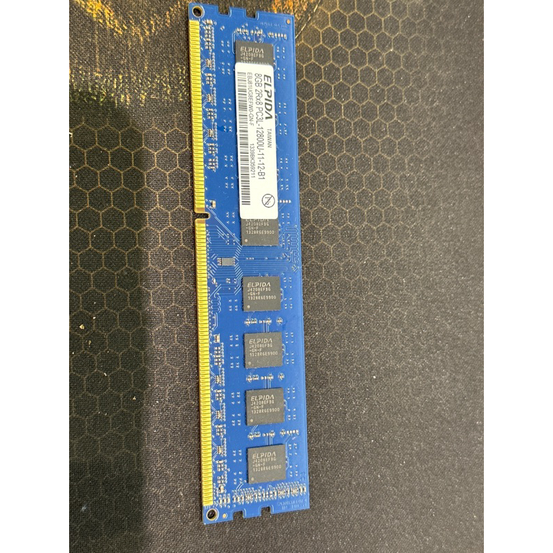 二手ELPIDA DDR3L 8G PC3L-12800U 雙面顆粒 桌機記憶體