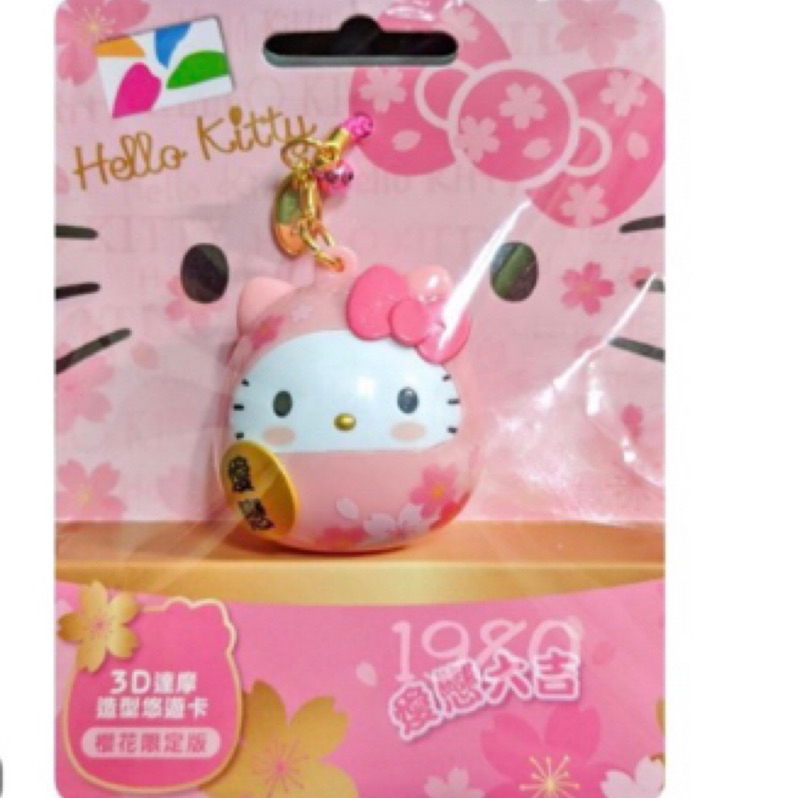 限量收藏Hello Kitty粉紅達摩悠遊卡