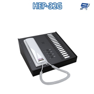 昌運監視器 Hometek HEP-32G 32按鍵 數位管理機 雙向對講 崁入式銘板